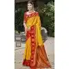 Art Silk Weaving Work Traditional Party Wear Plus Size Saree In Mustard - 11427200789