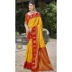 Art Silk Weaving Work Traditional Party Wear Saree In Mustard - 11427200789