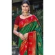 Art Silk Weaving Work Traditional Party Wear Saree In Dark Green - 11427200790