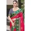 Art Silk Weaving Work Traditional Party Wear Plus Size Saree In Rani Pink - 11427200791