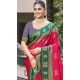 Art Silk Weaving Work Traditional Party Wear Saree In Rani Pink - 11427200791