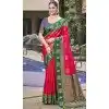 Art Silk Weaving Work Traditional Party Wear Plus Size Saree In Rani Pink - 11427200791