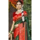 Dark Green Art Silk Woven Work Party Wear Saree - 11428200793