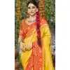 Yellow Art Silk Woven Work Party Wear Plus Size Saree - 11428200794