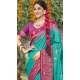 Firozi Blue Art Silk Woven Work Party Wear Saree - 11428200797