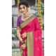 Art Silk Weaving Work Party Wear Saree In Rani Pink - 11435200834