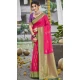 Art Silk Weaving Work Party Wear Saree In Rani Pink - 11435200834