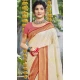 Art Silk Weaving Work Party Wear Saree In Cream - 11435200835