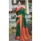 Art Silk Weaving Work Party Wear Saree In Dark Green - 11435200836