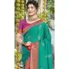 Art Silk Weaving Work Party Wear Plus Size Saree In Rama Blue - 11435200838
