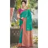Art Silk Weaving Work Party Wear Plus Size Saree In Rama Blue - 11435200838
