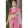 Grey Art Silk Woven Work Designer Party Wear Plus Size Saree - 11436200845
