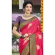 Art Silk Printed Party Wear Designer Saree In Rani Pink - 11437200846