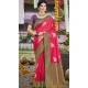 Art Silk Printed Party Wear Designer Saree In Rani Pink - 11437200846