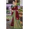 Art Silk Printed Party Wear Designer Saree In Wine - 11437200848
