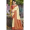 Art Silk Printed Party Wear Designer Saree In Cream - 11437200849