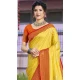 Art Silk Printed Party Wear Designer Saree In Yellow - 11437200851