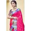 Art Silk Weaving Work Party Wear Plus Size Saree In Rani Pink - 11438200852
