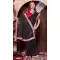 Georgette Thread Work Designer Party Wear Saree In Black - 11551201628