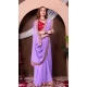 Georgette Thread Work Designer Party Wear Saree In Lavender - 11551201630