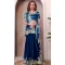 Teal Blue Soft Jimmy Choo Embroidered Party Wear Saree - 11552201636