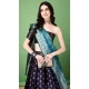 Multi Color Soft Silk Jacquard Work Party Wear Lehenga Choli - 11553201644