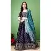 Multi Color Soft Silk Jacquard Work Party Wear Plus Size Lehenga Choli - 11553201644