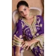 Chinon Embroidered Party Wear Palazzo Salwar Suit In Purple - 11556201659