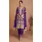 Chinon Embroidered Party Wear Palazzo Salwar Suit In Purple - 11556201659