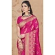 Rani Pink Art Silk Printed Designer Party wear Saree - 11415200706