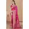 Rani Pink Art Silk Printed Designer Party wear Saree - 11415200706