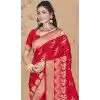 Red Art Silk Printed Designer Party wear Plus Size Saree - 11415200708