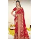 Art Silk Printed Party Wear Saree In Maroon - 11416200712