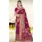 Art Silk Printed Party Wear Saree In Wine - 11416200714