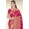 Art Silk Printed Party Wear Plus Size Saree In Red - 11416200716