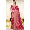 Art Silk Printed Party Wear Plus Size Saree In Red - 11416200716