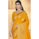Yellow Art Silk Printed Traditional Party Wear Saree - 11417200719