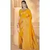 Yellow Art Silk Printed Traditional Party Wear Plus Size Saree - 11417200719