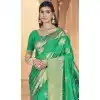 Green Art Silk Printed Traditional Party Wear Plus Size Saree - 11417200721