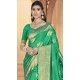 Green Art Silk Printed Traditional Party Wear Saree - 11417200721