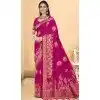 Art Silk Weaving Work Party Wear Designer Plus Size Saree In Rani Pink - 11418200724