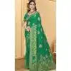 Art Silk Weaving Work Party Wear Designer Plus Size Saree In Green - 11418200725