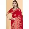 Art Silk Weaving Work Party Wear Designer Plus Size Saree In Red - 11418200726