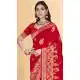 Art Silk Weaving Work Party Wear Designer Saree In Red - 11418200726