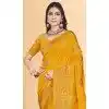 Art Silk Weaving Work Party Wear Designer Plus Size Saree In Yellow - 11418200727