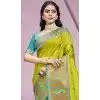 Mehendi Green Art Silk Weaving Work Party Wear Plus Size Saree - 11460201002
