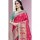 Rani Pink Art Silk Weaving Work Party Wear Saree - 11460201006