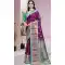 Wine Art Silk Weaving Work Party Wear Saree - 11460201007