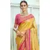Yellow Art Silk Weaving Work Designer Party  Wear Plus Size Saree  - 11463201022