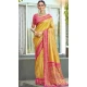 Yellow Art Silk Weaving Work Designer Party  Wear Saree  - 11463201022